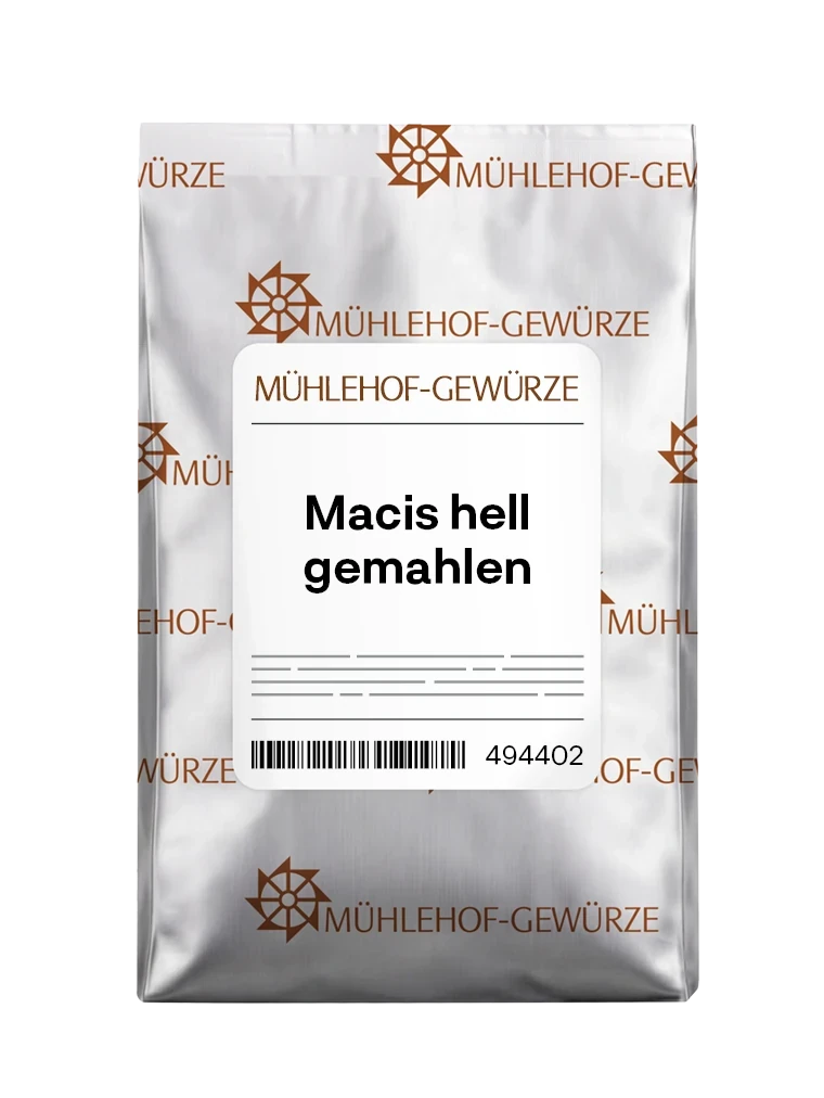 Emballage du produit Macis hell MÜHLEHOF gemahlen