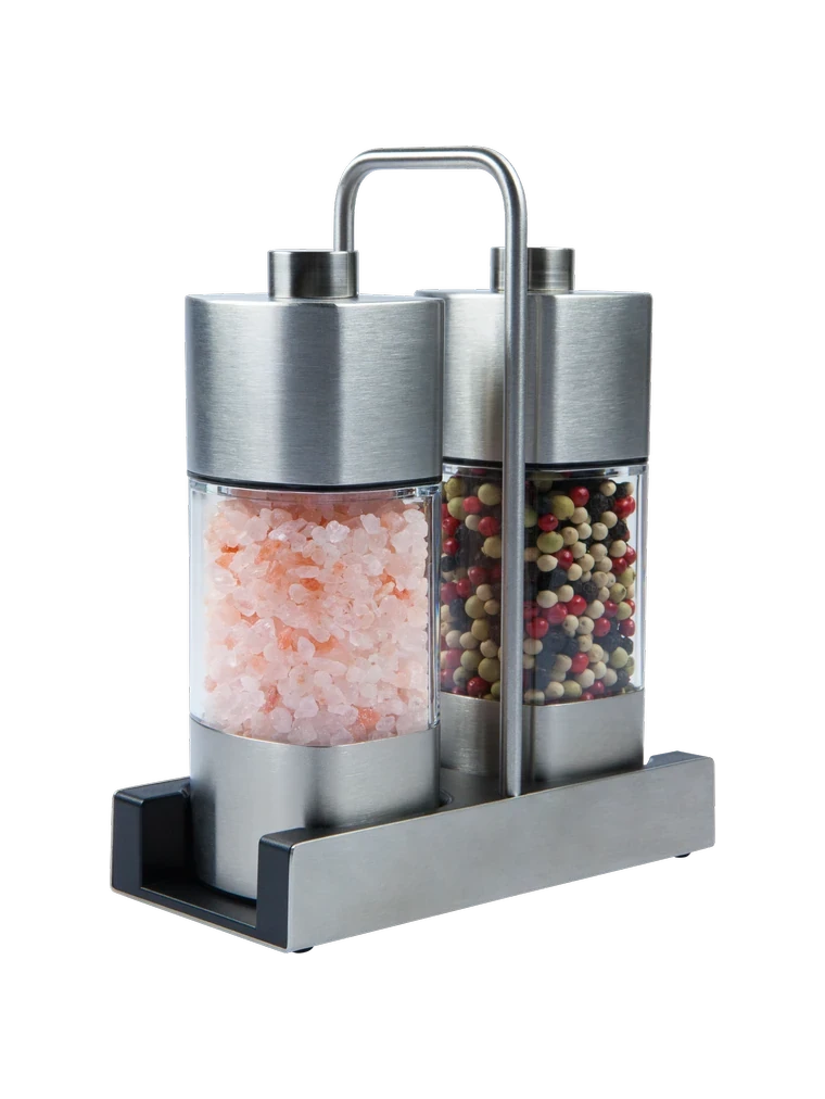 Menage mit Salz- und Pfeffermühle **