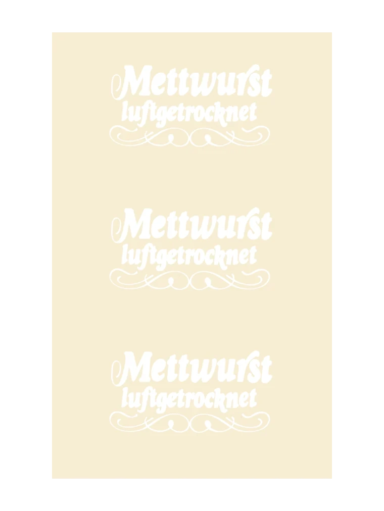 Mettwurst luftgetrocknet gerade genäht, Beutelform NK 60/40 FASER FARBLOS-D (rauchdurchlässig)