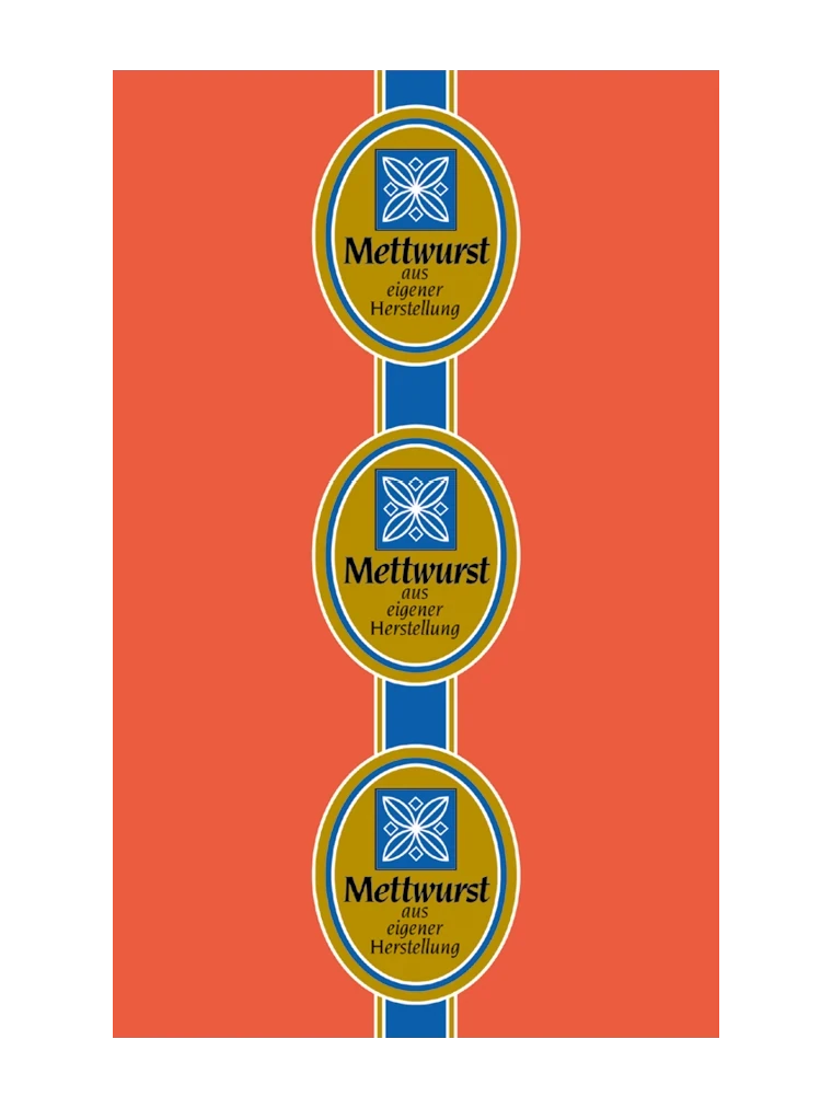 Mettwurst NK 40/gerafft (25 Meter) WI-SMOKE RAUCHFARBIG (rauchdurchlässig)