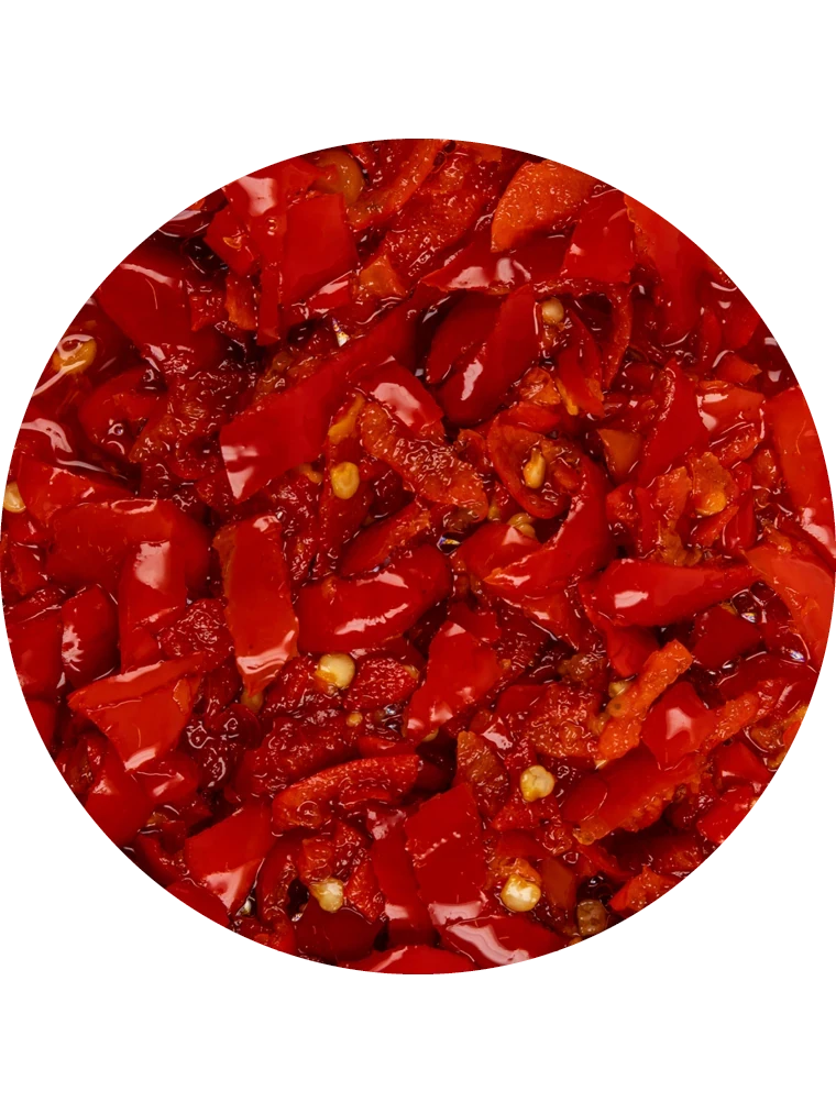 PeppadewTM Piquanté Früchte, geschnitten