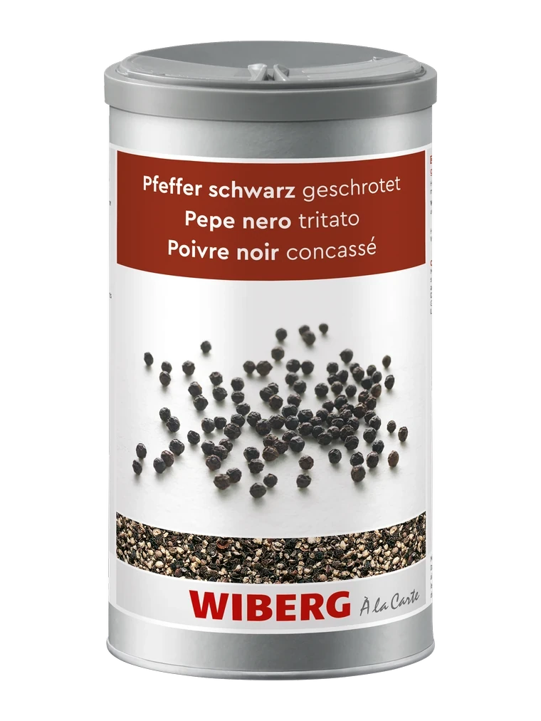 Pfeffer schwarz, geschrotet