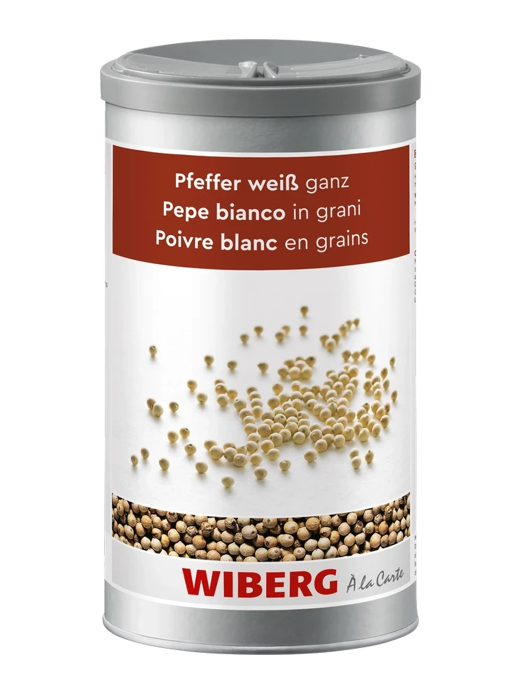 Pfeffer weiß, ganz