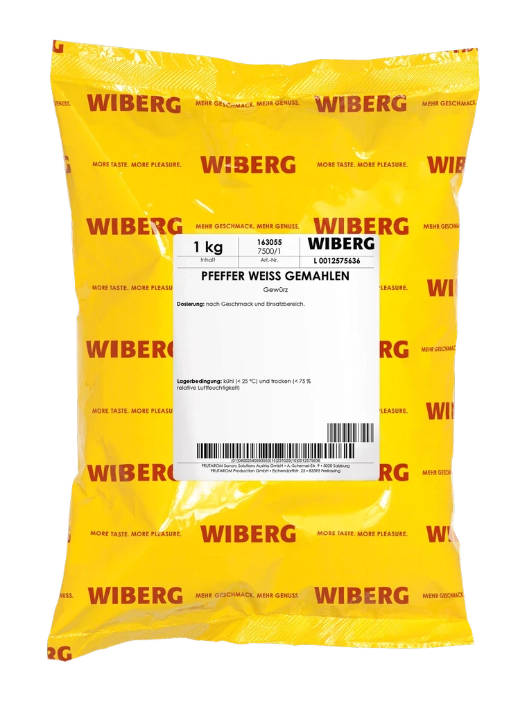 Pfeffer weiß, gemahlen