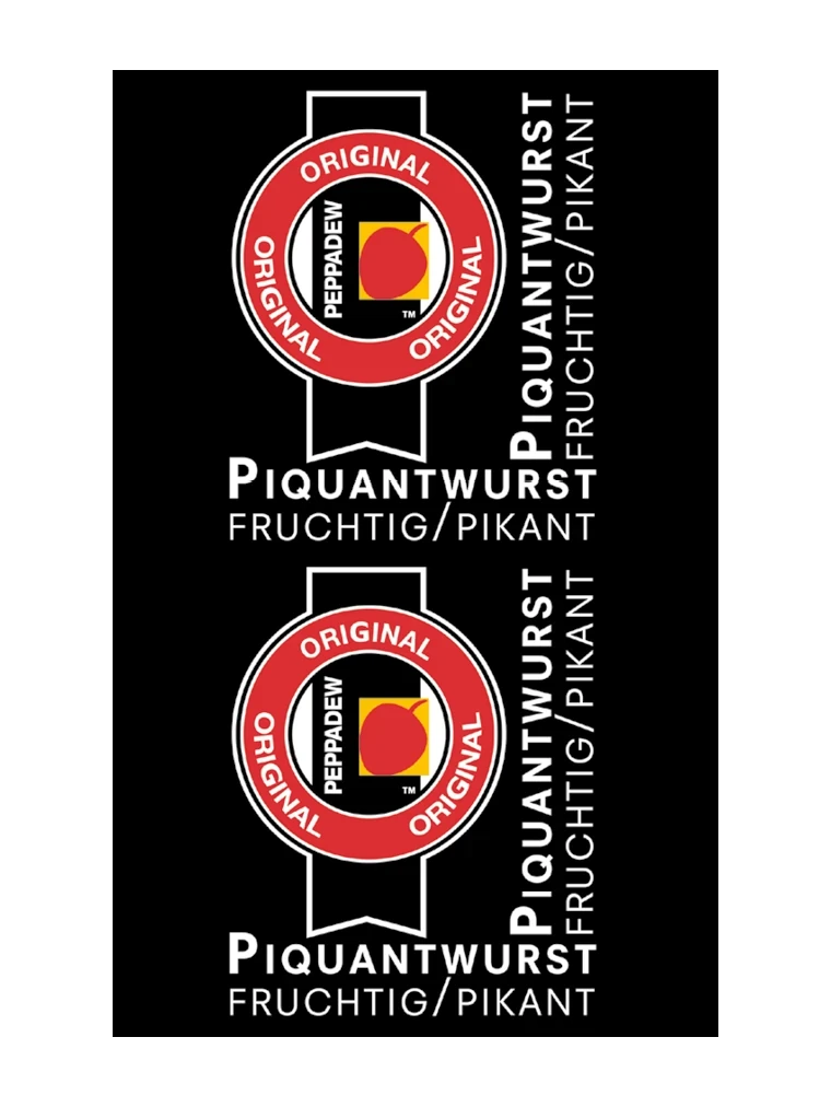 Piquantwurst Peppadew NK 90/50 SAFE-FASER SCHWARZ (NICHT rauchdurchlässig)