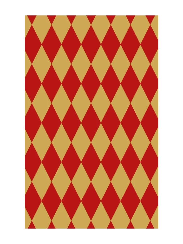 Rautendruck rot/gold gestippt NK 120/50 WI-STERIL ROT (NICHT rauchdurchlässig)