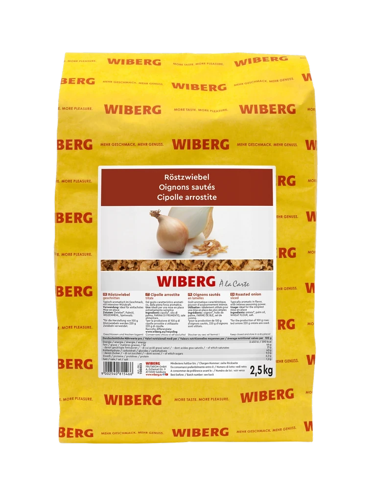 Röstzwiebel, geschnitten