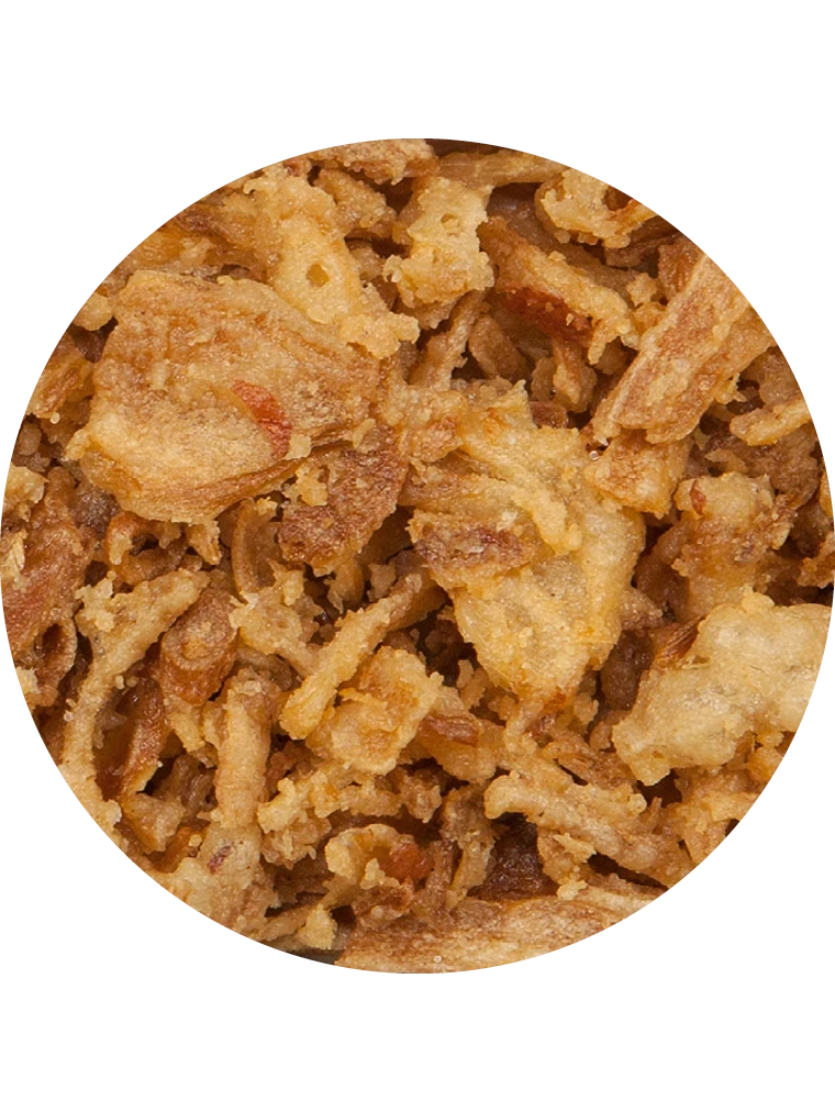 Röstzwiebel, geschnitten