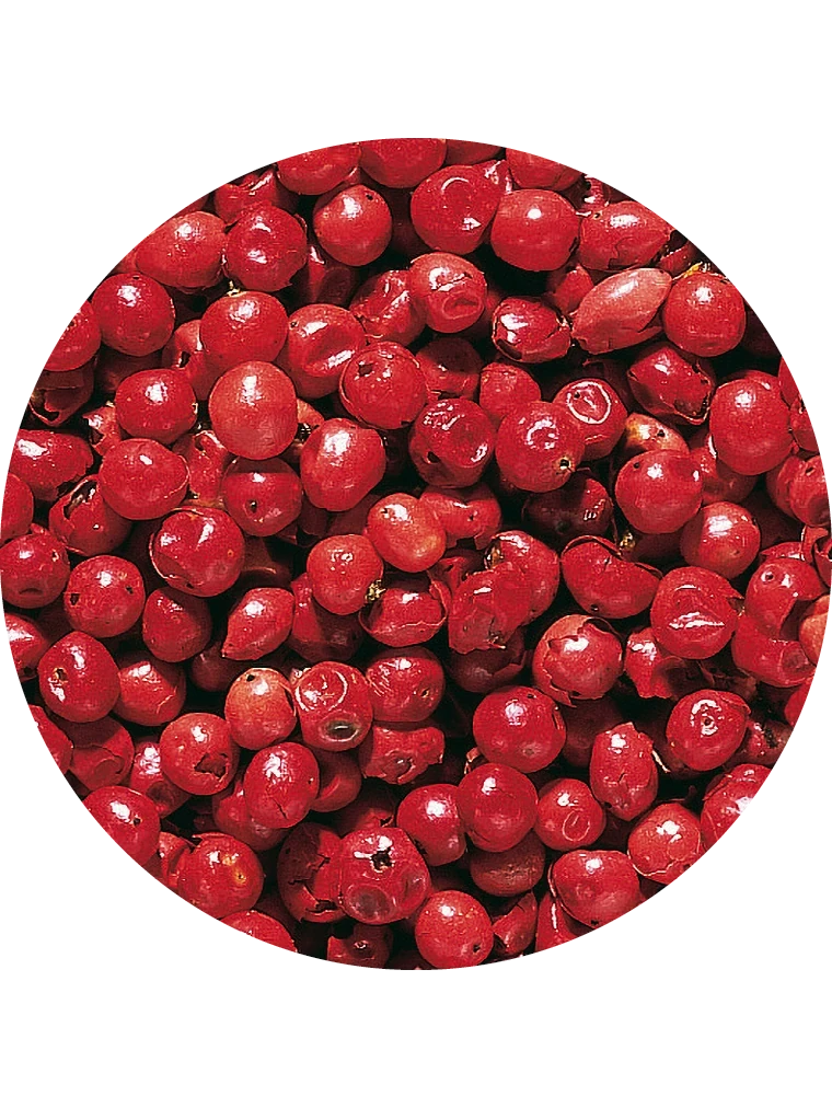 Rosa Pfeffer, getrocknet, ganz