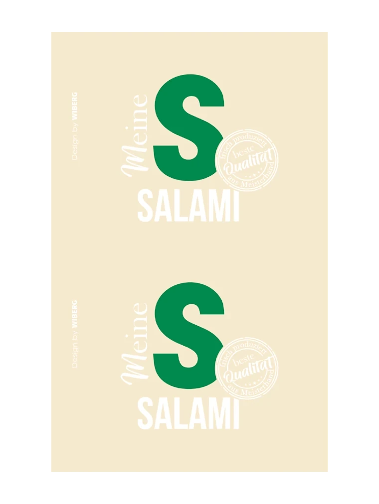 Produktverpackung Salami NK 55/25 FASER FARBLOS-D (rauchdurchlässig)