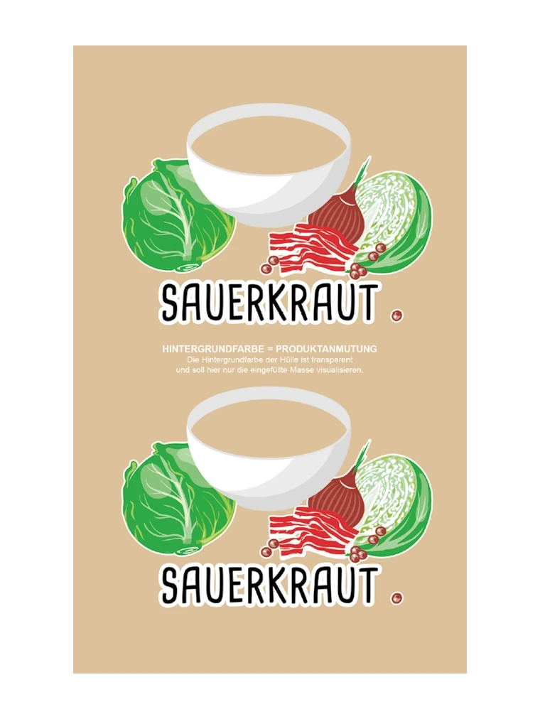 Sauerkraut NK 60/gerafft (25 Meter) WI-FLEX TRANSPARENT (NICHT rauchdurchlässig)