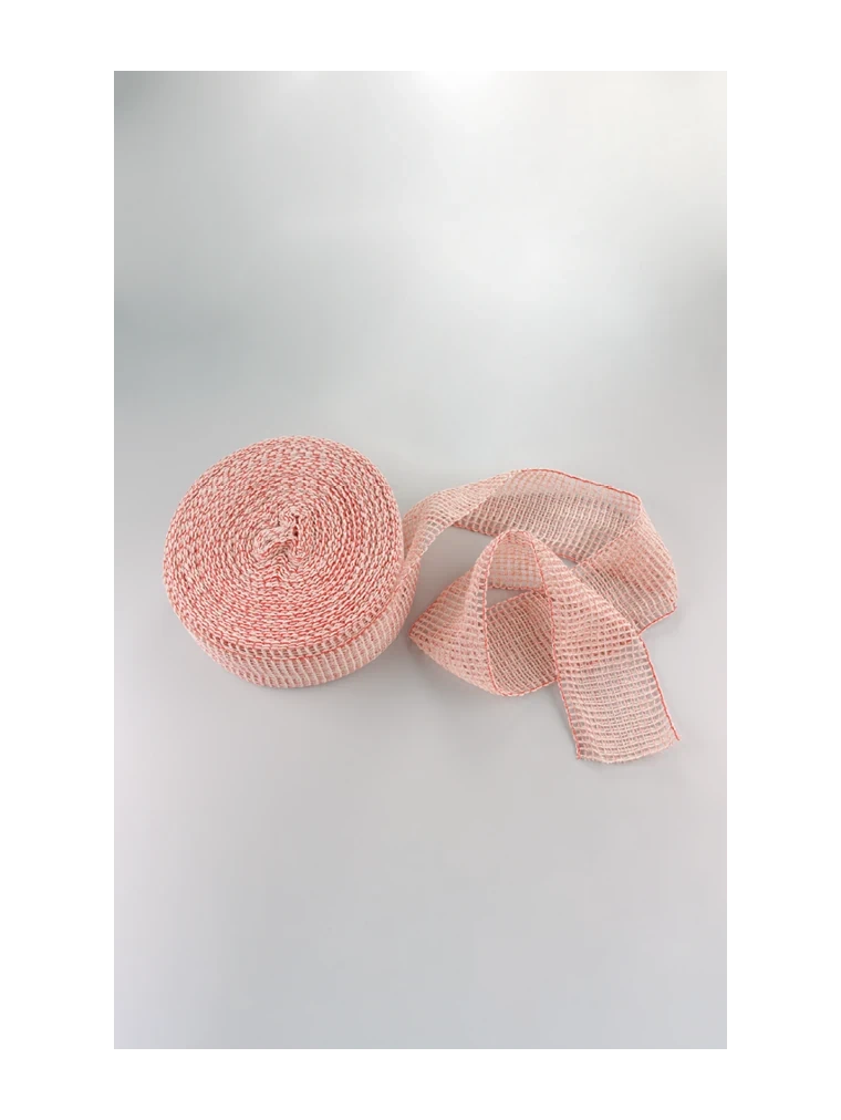 Schinkennetz 28er Netz elastisch 50 Meter Rolle WEISS/ROT