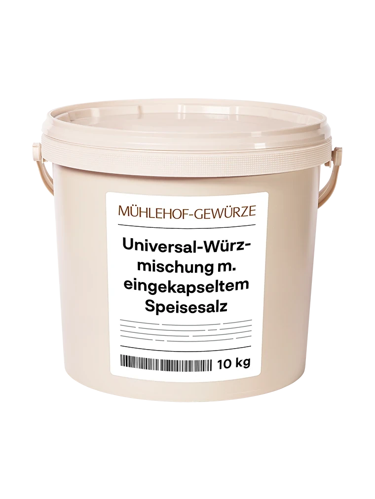 Emballage du produit Universal-Würzmischung mit eingekapseltem Speisesalz