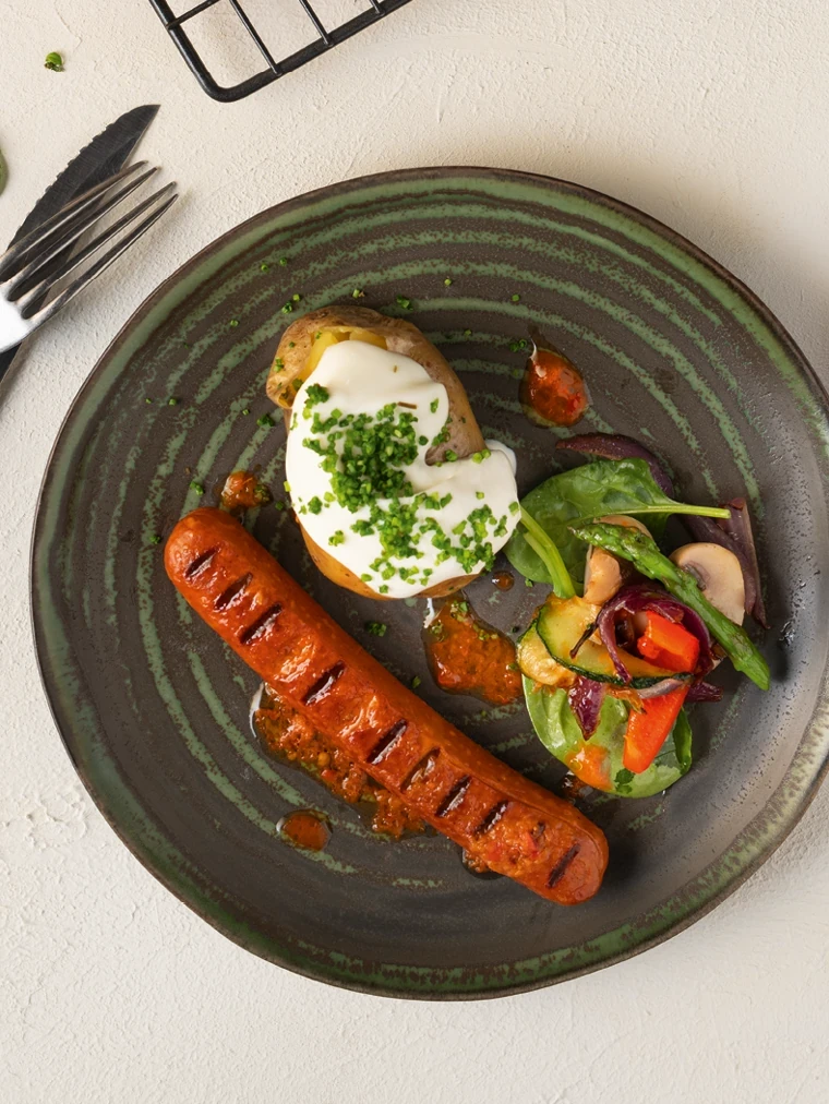 Vegane Bratwurst fein