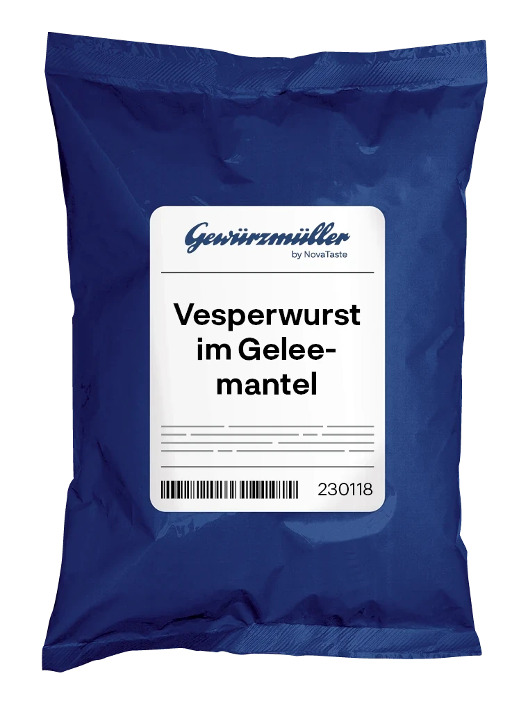 Vesperwurst im Geleemantel