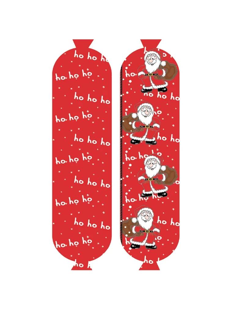WIBERG WIBERG | Weihnachtsmotiv Weihnachtsmänner NK 55/gerafft (25 Meter) FASER BAK-D (rauchdurchlässig) | 0,012 kg Produktbild